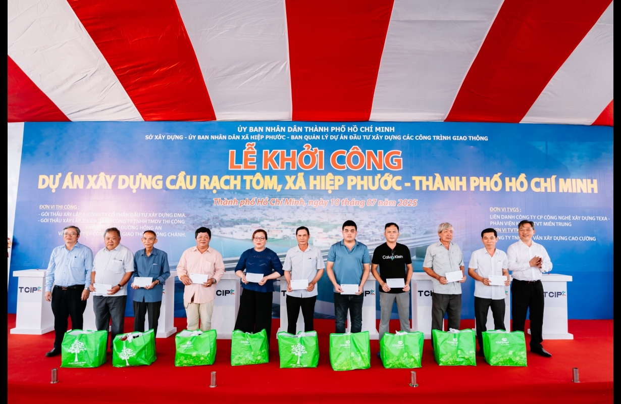 LỄ KHỞI CÔNG CẦU RẠCH TÔM TP HỒ CHÍ MINH