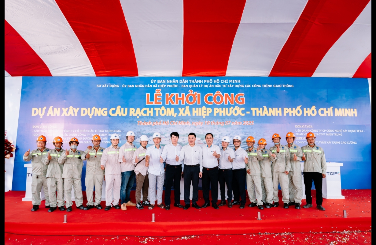 LỄ KHỞI CÔNG CẦU RẠCH TÔM TP HỒ CHÍ MINH