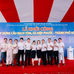 LỄ KHỞI CÔNG CẦU RẠCH TÔM TP HỒ CHÍ MINH